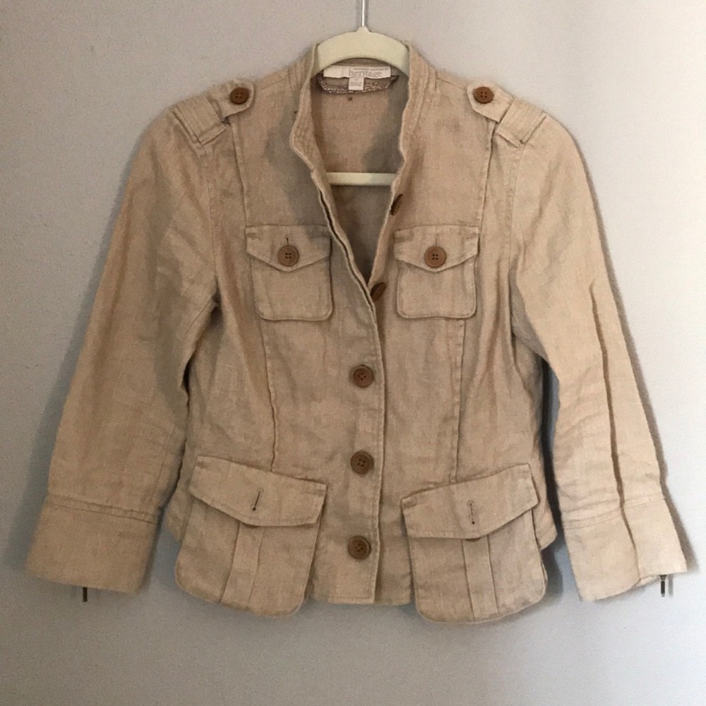 Banana Republic 3/4 length jacket safari jacket